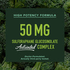 50MG Sulforaphane Supplement from Broccoli Sprouts | NRF2 Activation, Cellular Health & Immune Support | Glucoraphanin, Myrosinase & Antioxidants | 3rd Party Tested | 120 Broccoli Seed Microbeadlets