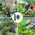 Maxsolve 2 Pack Soil Tester, 3-in-1 Plant Moisture Meter Light & PH Tester