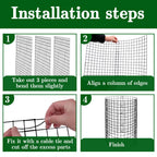 Adnee 10 Packs Wire Plant Protector from Animals - 20" H X 12" D Metal Mesh Plant Cage Covers - Sturdy Garden Bunny Barricades Chicken Wire Cloche for Plants Shrubs Vegetables Flowers