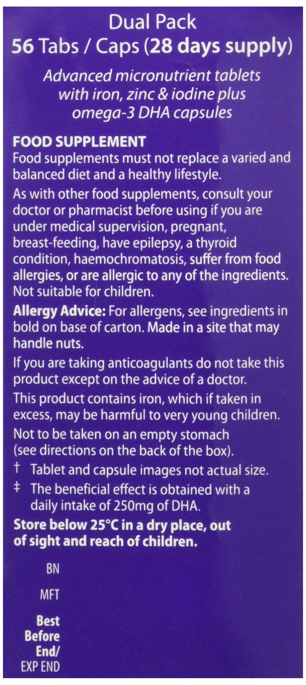 Neurozan Vitabiotics Plus Tablets 56 Capsules