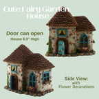 PRETMANNS Fairy Houses for Outside - Fairy Garden House Kit & Sign