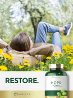 Carlyle Hops Supplement 700mg | 180 Capsules | Non-GMO & Gluten Free | Traditional Herb
