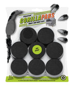 GorillaPads Non Slip Furniture Pads/Floor Grippers (Set of 16 Grips) 2 Inch Round Floor Protectors for Under Furniture, Black, CB144-16