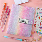 JIALILI Diary with Lock for Girls, Password Locked Journals for Teen Girls, Secret Diary Gifts for 9 10 11 12 Year Old Girls, Kids Journals Set for Ages 8-12 Teenage