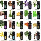 Pure Daily Care Aromatherapy Essential Oil Diffuser Gift Set with 20 Oils and Rotating Stand 400ml Ultrasonic Diffuser with 20 Essential Plant Oils - 4 Timers and 7 Ambient Light Settings