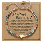 yupoxiu Natural Stone Bracelets - Inspirational Birthday Gifts for Women