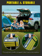 TEOOTD 1.2" Extra Thick Foldable Mechanic Mat, Kneeling Pad with Magnetlc Tool Compartment, Waterproof Comfortable EVA Mat with Handle & Storage Belt for Workshop Repairing,Gardening 47.3x17.3x1.2
