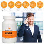 Vitasecrets Mentis Memory & Cognition Support Supplement - Concentration, Clarity, Cognitive Enhancement - Vitamins B6, B12, Ashwaganda, Gingko Biloba| Gluten and GMO Free, 90 Capsules