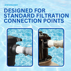 SWIMLINE HYDROTOOLS Pool Pump Filter Connection Hose W/ Cuff | 1.5 Inch X 6 Foot | Heavy-Duty Flexible, Durable & Leakproof | Chemical & UV Resistant | For Above Ground Pools Skimmer Filters & Pumps