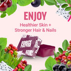 FORCE FACTOR Collagen Boosting Superfoods, Vegan Collagen Booster for Women, With Biotin, Hyaluronic Acid, and Vitamin C, For Hair, Skin, Nails, & Joint Support, Tropical Fruit, 180 Soft Chews, 3-Pack
