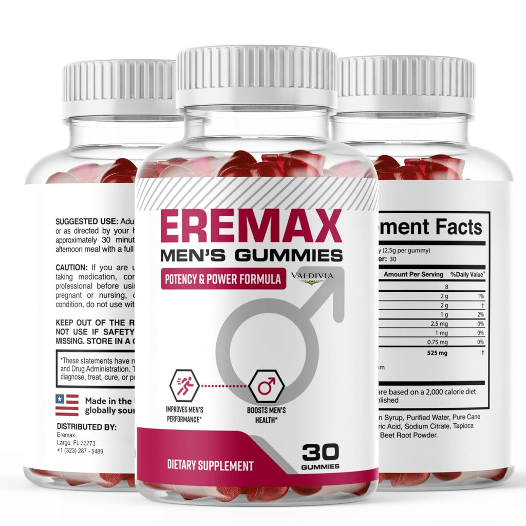Eremax Gummies - Official EreMax Gummys Advanced Premium Formula Support Maximum Strength, All Natural Ingredients Vitamins for Overall Health & Wellness Reviews, 30 Gummies for 1 Month