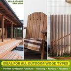 Nordicare Teak Oil for Outdoor Furniture, 16.9 Oz – Outdoor Wood Oil & Sealer for Teak, Acacia, Oak & More, Helps Restore Weathered Wood and Protect Against Drying, Easy to Apply