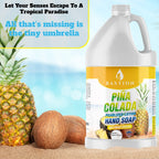 Bastion Antibacterial Hand Soap - Pina Colada - Moisturizing Pearlized Liquid Hand Wash - 1 Gallon (128 oz.) Bulk Refill Jug. Pina Colada Scented. Non-toxic. Made in the USA.