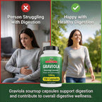 Peruvian Naturals Graviola Capsules, 1500 mg Soursop Leaf Extract from Hojas de Guanabana, Non-GMO, Vegan & Gluten-Free Herbal Supplement, 300 Count