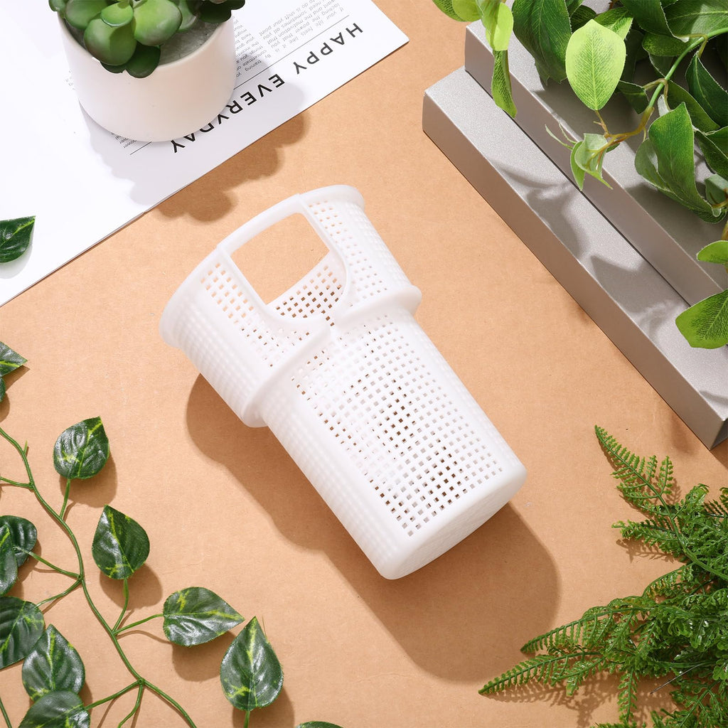 LemonRoad 1 Pcs Pool Pump Basket Replacement Compatible with Superflo Vs Pool Pump Pentair Filter, Skimmer Strainer Basket-Remove Leaves and Debris (White)