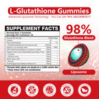 Oakevlp 30 Days Supply 2500MG Liposomal Glutathione Gummies,Enhance 98% Absorption-for Skin whitening & Support Liver Function, Antioxidant for Aging Alleviation