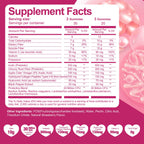 Migcopat 10G Fiber Gummies, with Collagen Peptides, Hyaluronic Acid, Vitamin C, ACV & 30 Billion CFU Probiotics – Sugar Free Collagen Gummies for Skin, Hair & Nails – Digestive Support – 120 Cts