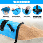 2 Pack 75lb Heavy Duty Pool Ladder Weights, No Breaken Pool Step Weights for Above Ground Pools, 500D PVC Waterproof Pool Stair Weights Pool Sand Bags for Above Ground Swimming Pools Stair (Sky Blue)