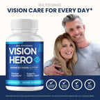 Vision Hero Capsules, Official VisionHero Eye Vitamins Supplement Pills - Maximum Strength, All Natural Formula Visual Wellness & Crystal Clear View, Vision Hero Advanced Support Reviews (2 Pack)
