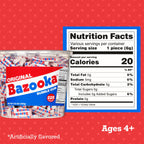 Bazooka Bubble Gum Bulk, 225 Count Tub of Chewing Gum