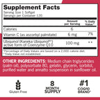 Qunol Mega Ubiquinol CoQ10 100mg, Superior Absorption, Patented Water and Fat Soluble Natural Supplement Form of Coenzyme Q10, Antioxidant for Heart Health, 240 Count Softgels, 120 Count (Pack of 2)