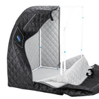 Durasage Lightweight Portable Personal Steam Sauna Spa for Relaxation at Home, 60 Minute Timer, 800 Watt Steam Generator, Chair Included (Black)