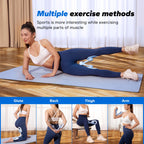 MERACH Thigh Trainer, Pelvic Floor Muscle Trainer, Inner Thigh Exercise Workout Equipment for Home Gym, Pelvic Floor Strengthening Women (Blue with Band)