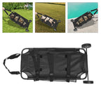 WDZCZDoo Black Animal Stretcher Pet Trolley, 45x27 Inch, Max 220lbs Capacity, Ideal for Large Dog Breeds, Veterinary Transport, Pet Emergency Care