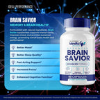 Brain Savior Brain Supplements for Memory and Focus Capsules, BrainSavior Advanced Formula Brain Health Support - Maximum Strength Nootropics Brain-Savior All Natural Support Reviews (5 Pack)