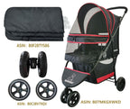 ROODO Pet Stroller Mat,Dog Stroller Cushion,Inner Pad for Exclusive Use,Original,Replaceable,Easy to Clean,Set of 3 pc(Black)