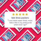 Wet Ones Antibacterial Hand Wipes Singles, Fresh Scent Wipes, Individual Wipes, Antibacterial Wipes, Hand Wipes Individually Wrapped, 24ct (6 pack)