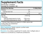Bronson Omega 3 Fish Oil Triple Strength 2720 mg, High EPA 1250 mg DHA 488 mg, Non-GMO Heavy Metal Tested, 360 Softgels