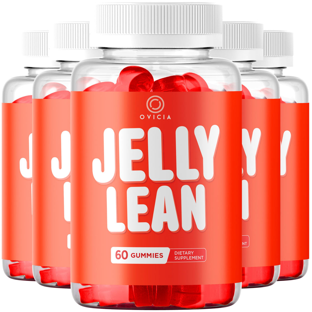 (5 Pack) Jelly Lean Gummies - Official Jelly Lean Gummys Advanced Premium Formula Maximum Strength, All Natural Daily JellyLean Vitamins Support For Overall Health & Wellness, 300 Gummies For 5 Months