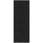 Ottomanson 2' x 5' Hallway Runner with Scraper Pile Extra Durable Non-Slip Rug Mat for Indoor & Outdoor Use - Ideal for Kitchen, Entryway, Patio & Garage - High-Traffic Carpet, Black