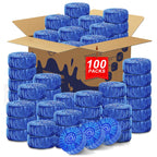 Msvvko Toilet Bowl Cleaners,100 Pack Blue Toilet Tablets with Fresh Scent, Household Toilet Cleaner Continuous Cleaning, Prevent Various Stains & Odors Build Up - Septic Friendly