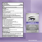 LUMIFY Preservative Free Eye Drops for Red Eyes, Redness Reliever for Sensitive Eye, Brighter and Whiter Looking Eyes, Works in 1 Minute & Lasts Up to 8 Hours, 20 Single-Use Vials