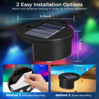 LAFULIT Solar Pool Side Lights, 8 Pack Solar Pool Wall Lights for Above Ground & Inground Pools, 5 Colors & Dynamic Modes, Auto On at Night, IP65 Waterproof, LED Pool Edge Lights for Party Deck Fence