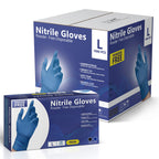 AroCare Nitrile Gloves, Disposable Gloves, Comfortable, Powder Free, Latex Free | 100-1000 (Medium, Case)