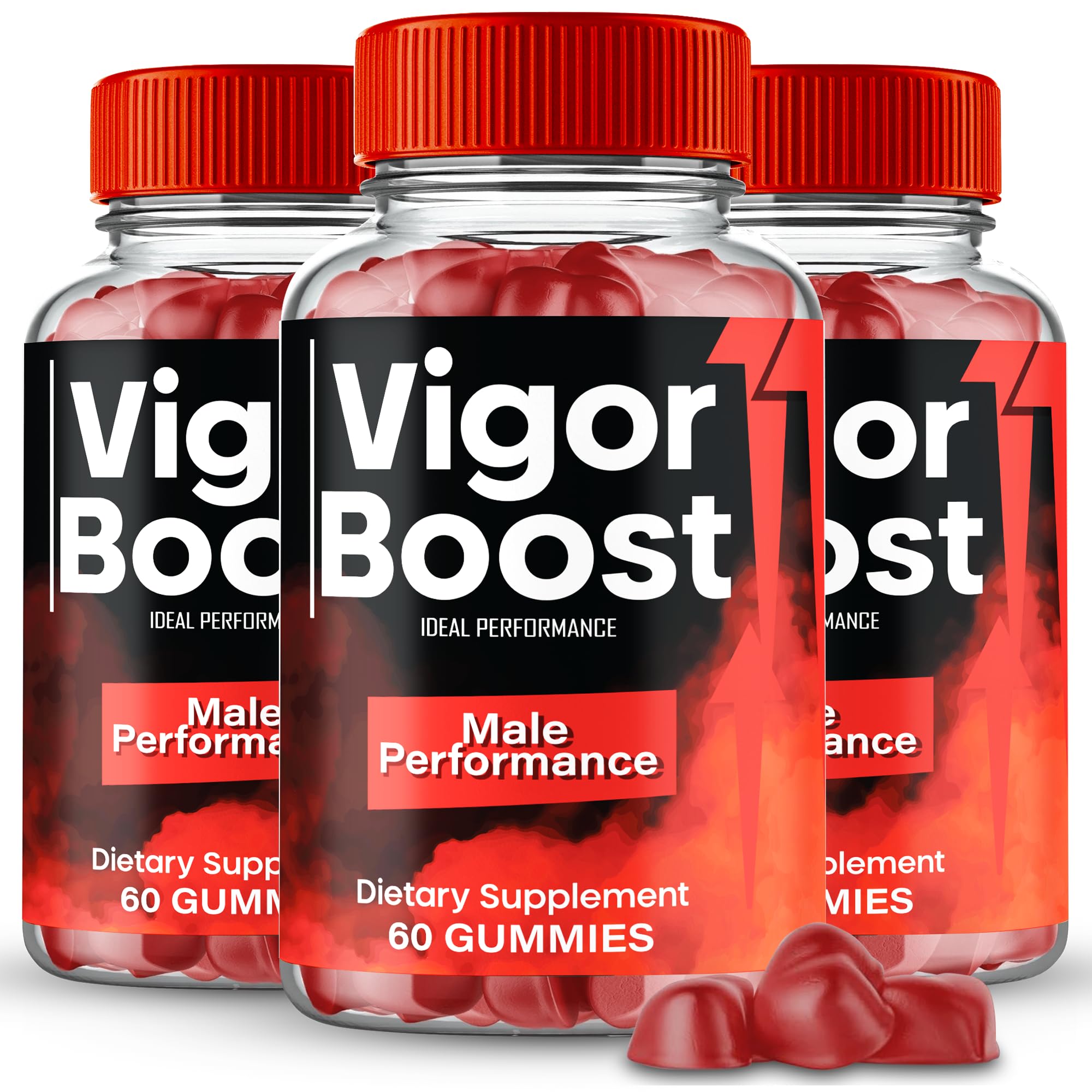 Vigor Boost Gummies, Official VigorBoost Supplement Gummy for Men - Maximum Strength Performance, All Natural Support for Overall Health & Wellness, Advanced Vigor Boost Health Reviews (3 Pack)