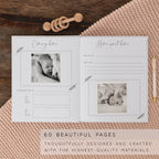 Baby Book Keepsake - Simple Baby Milestone Book for Boy or Girl - Baby Journal & Pregnancy Memory Book - Monthly Milestone Record Baby Books for Baby Shower - Modern Gender Neutral Style Gift for Moms