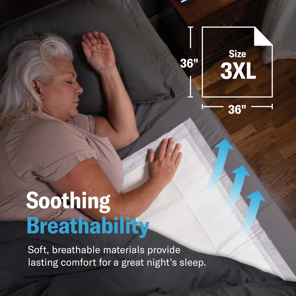 Chucks® MAX+ Hospital Bed Pads Disposable Adult 36 x 36 Incontinence Pads - XXX-Large Pee Pads for Elderly Adults. Extra Heavy Duty Absorbency, Breathable Soft Padded Repositioning Underpads 10-Pack