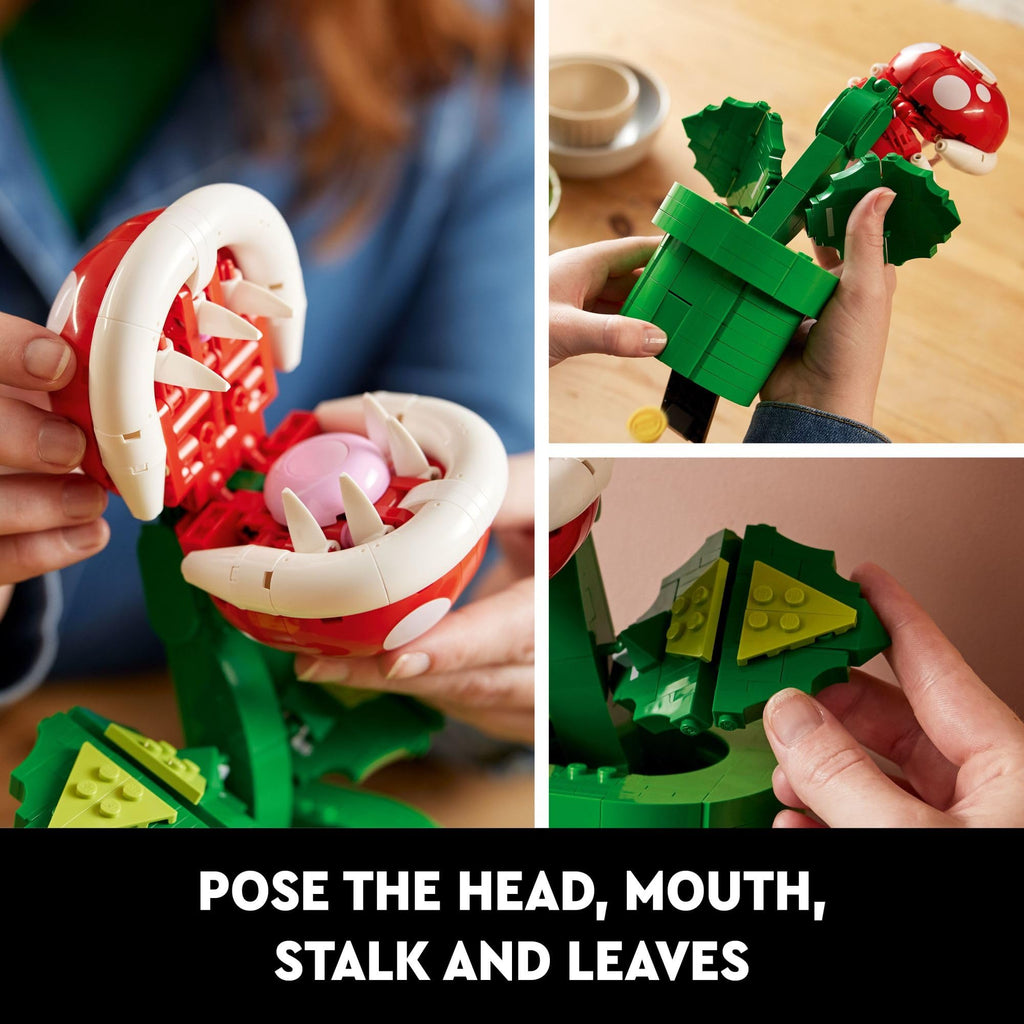LEGO Super Mario Piranha Plant Building Sets for Adults - Mario Collectible for Men & Women, Ages 18+ Years - Gift for Christmas - Bedroom, Home Office, or Book Shelf Decor - 71426
