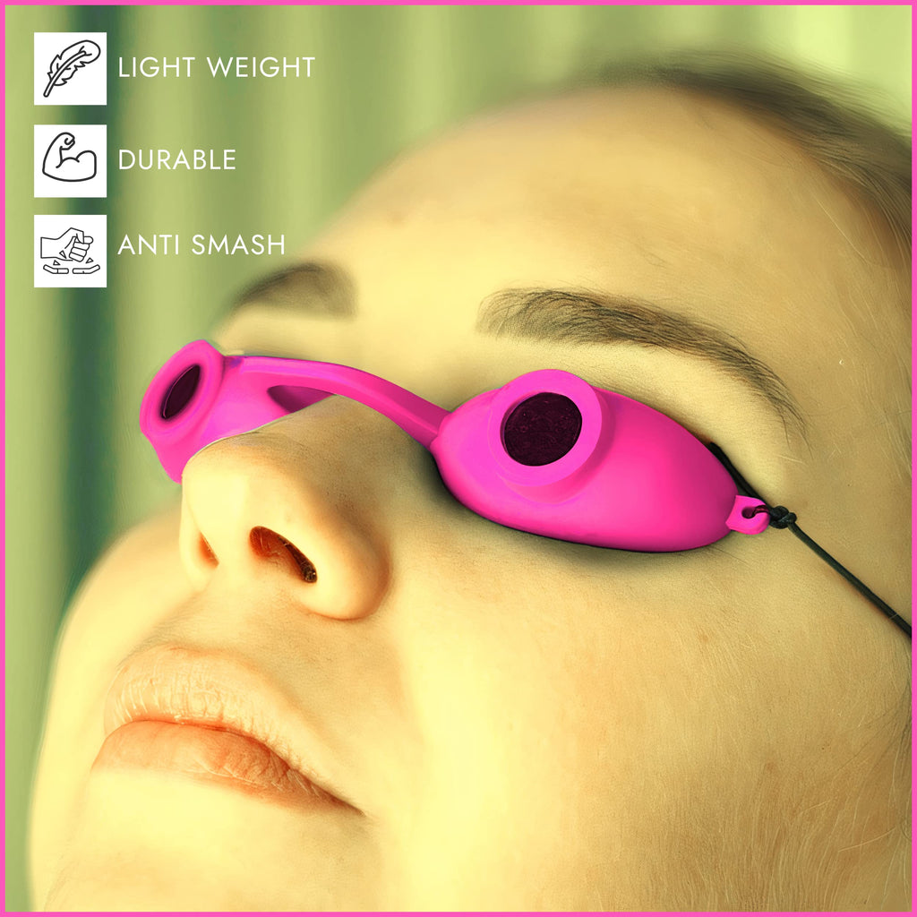 Super Sunnies Tanning Bed Goggles FDA Compliant UV & Red Light Therapy Protection - Assorted Colors 12 Pack