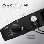 Professional Aneroid Sphygmomanometer, Blood Pressure Cuff Manual, Precision Copper & Brass Movement, Medical-Grade PVC Tubing, Medical Ultrasound Equipment, Ideal for Doctors, Nurses, and Students