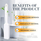 Kadden 2 Pack Toilet Cleaner Hard Water Build up Remover with Ergonomic Handle, Pumice Stone Cleanning Tool Stain Hard Water Ring Cleaner for Toilet, Pool, Bathroom, Sink
