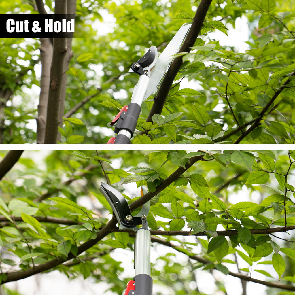 4.6-10 Ft Tree Trimmers Long Handle Pruner with Long Reach Tree Pruner Saw