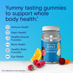 One A Day Men’s 50+ Daily Essentials Multivitamin Gummies, Multivitamin for Men Over 50, Fruit Medley Flavor, 120 Gummies