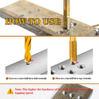 M14x2.0 Tap and 12.0mm Drill Bit for Metal,M2 HSS Metric Drill and Tap Set