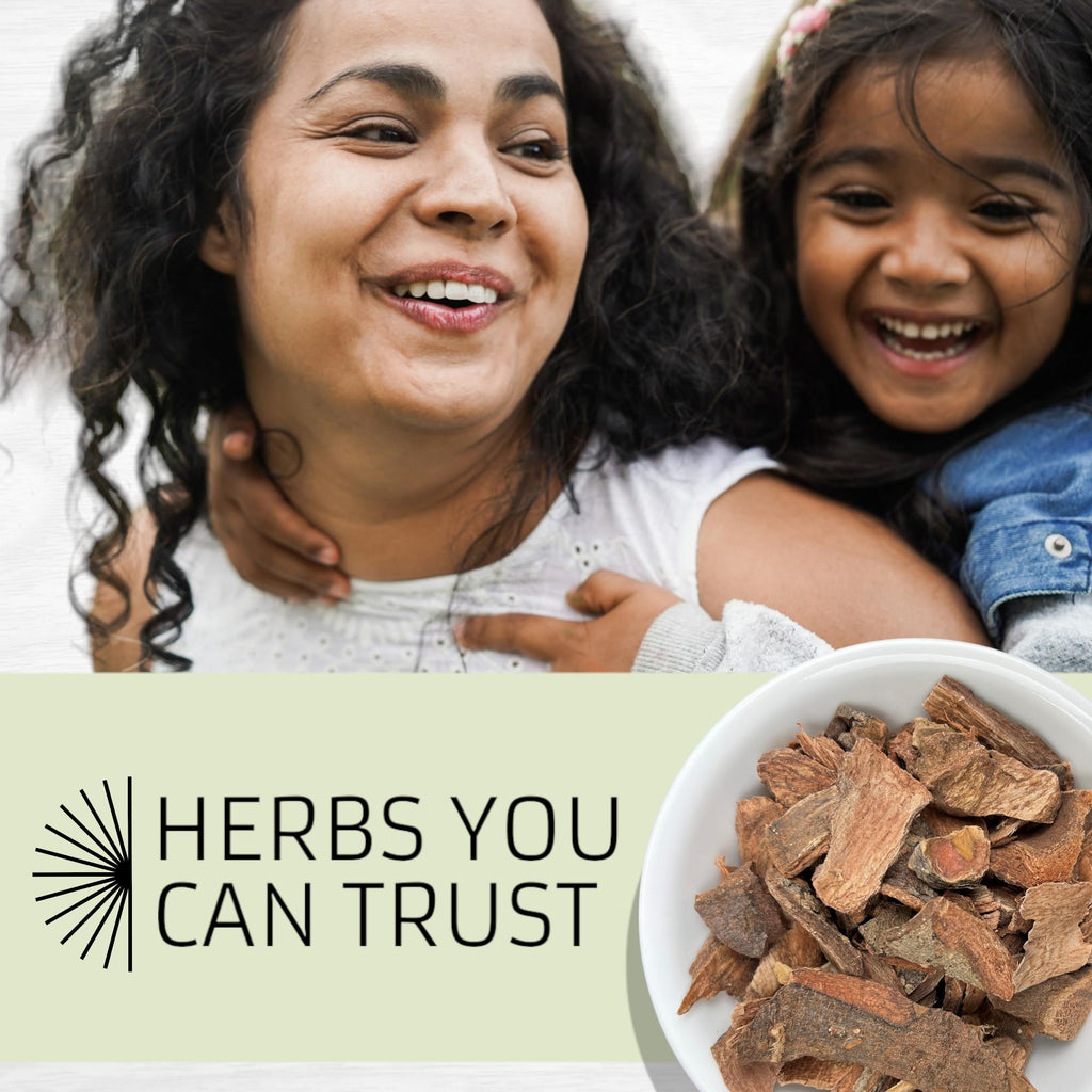 Evergreen Herbs Cuachalalate Bark - Wildcrafted Mexican Herbal Bark for Cuachalalate Tea, Decoctions or Tinctures, 16 oz Resealable Pouch, Traditional Botanical Herb for Digestive & Skin Support